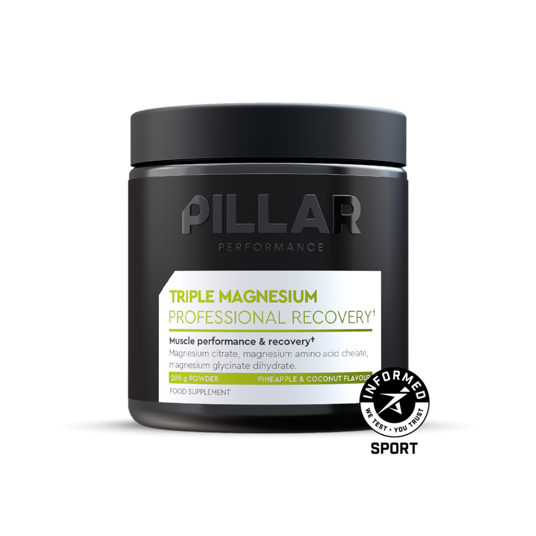 Pillar Triple Magnesium - Pineapple and Coconut Jar Vitamins and supplements Endurance kollective Pillar Performance