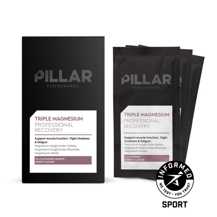 Triple Magnesium Travel Pack Berry – Sleep & Recovery Support on the Go Vitamins and supplements Endurance kollective Pillar Performance