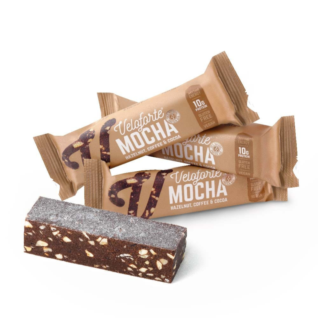 Veloforte Mocha Protein Bar – Natural Recovery Fuel with Plant Protein Nutrition Bars Endurance kollective Veloforte