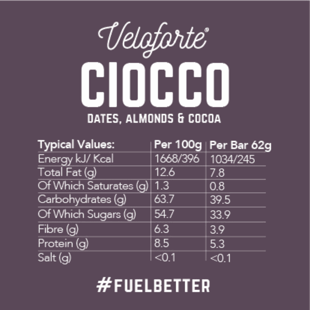 Veloforte Ciocco Energy Bar – Natural Fuel for Endurance Performance Nutrition Bars Endurance kollective Veloforte