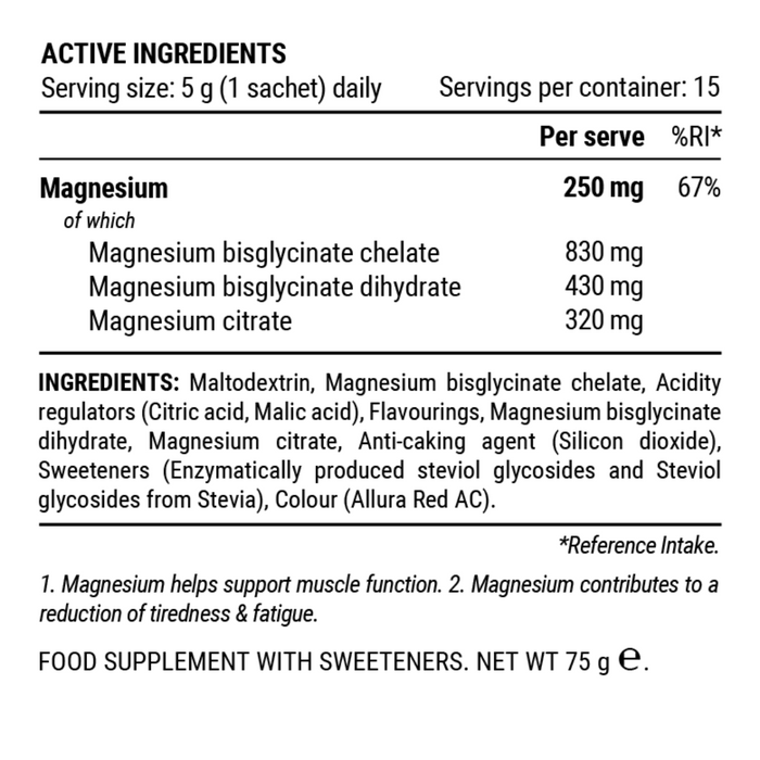 Triple Magnesium Reise-Pack Beere – Schlaf- und Erholungsunterstützung für unterwegs