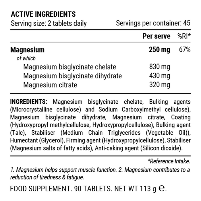 Pillar Performance Triple Magnesium Tablets